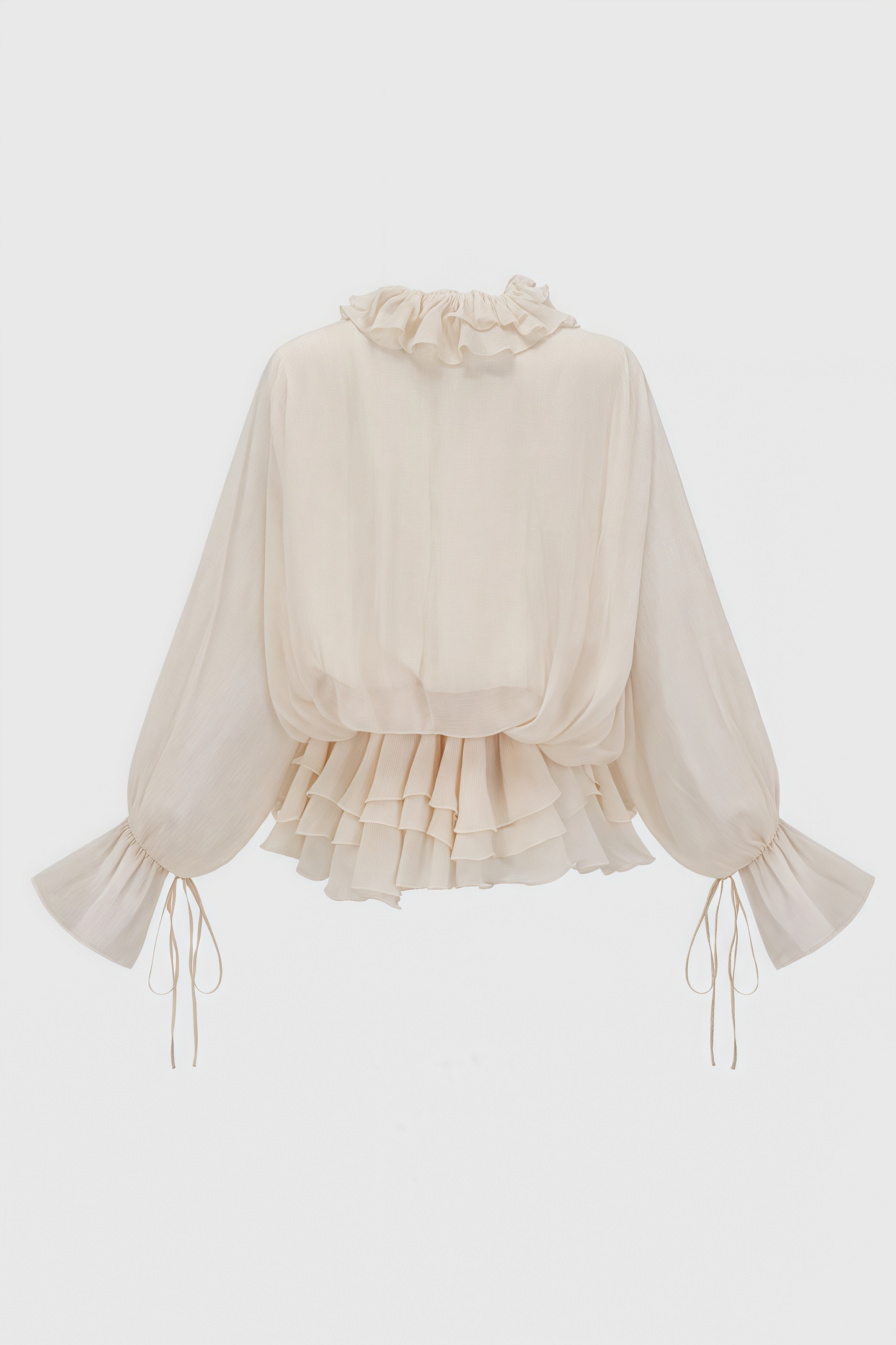 Elsonv 3D Floral Lantern Sleeve Mini Dress