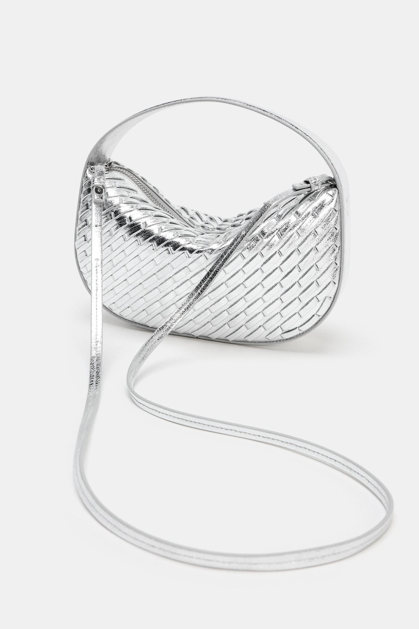WOVEN EFFECT HANDBAG