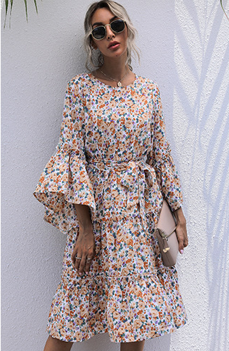 Hopyard Floral Smocked Babydoll Dress FINAL