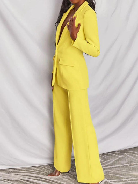 Rosalía Chic Blazer and Trousers Set for Women's Business Dress Elevated Occasion Wear