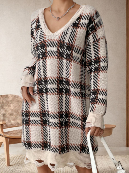 Annelie Long Sleeve Sweater Elegant Dress for Modern Casual Wear