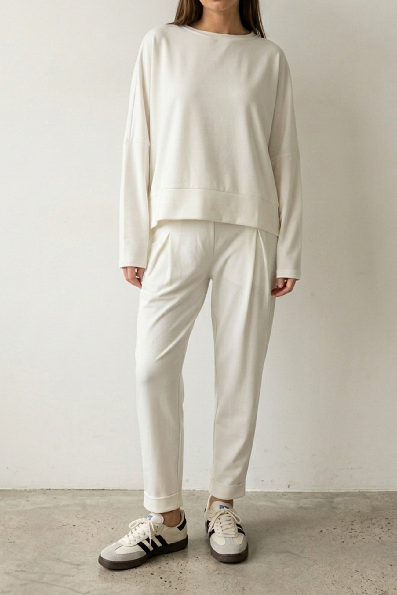 High Low Hem Sweatshirt Set