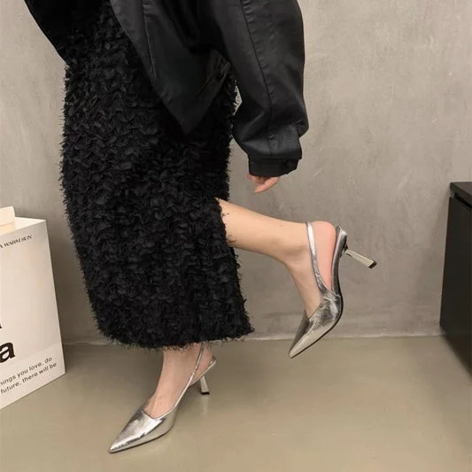 Chunky Transparent PVC Summer Stylish New High Low Heel Pumps