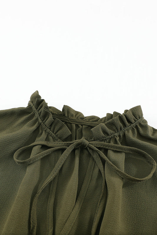 Wild At Heart Babydoll Dress Olive