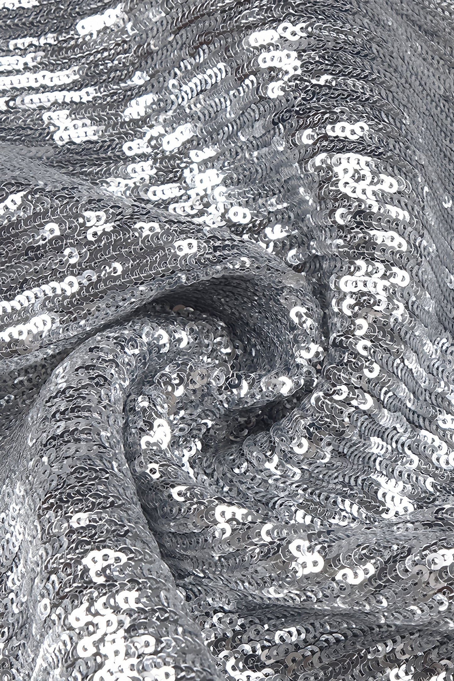 Soraya Silver Sequin 3D Floral Maxi Dress