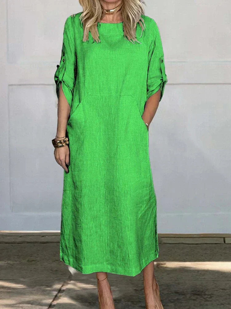 Consolación Sweater Dress with Pockets for Women Relaxed Modern Fit