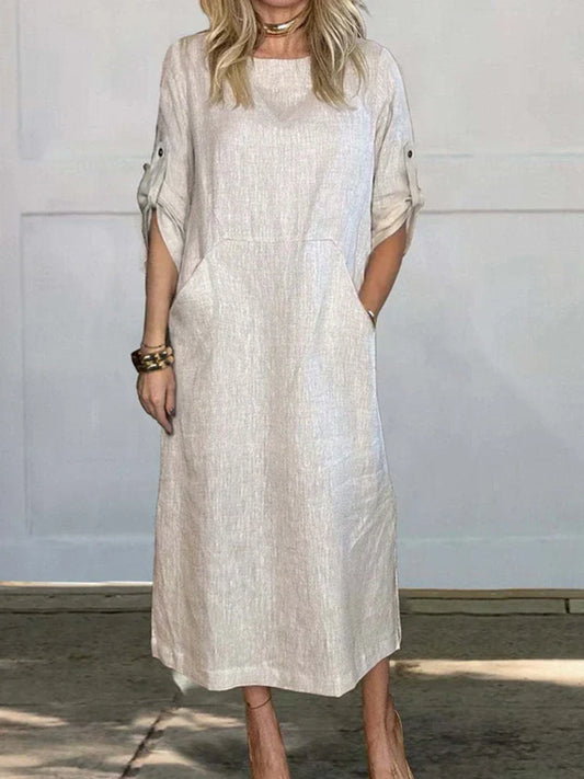 Isis Sweater Dress with Pockets for Women Elegant Evening Look