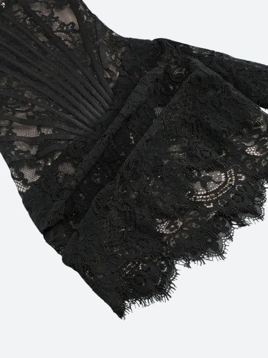 Strapless Lace Mini Dress