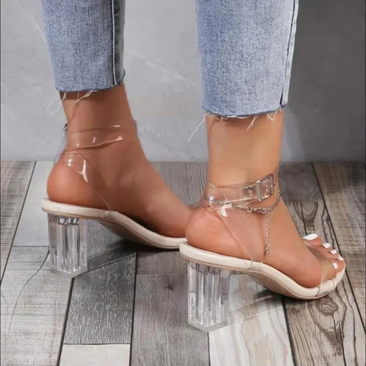 Korean Pointed Fashion Apricot Black Color Block Elegant Low Heel Pumps