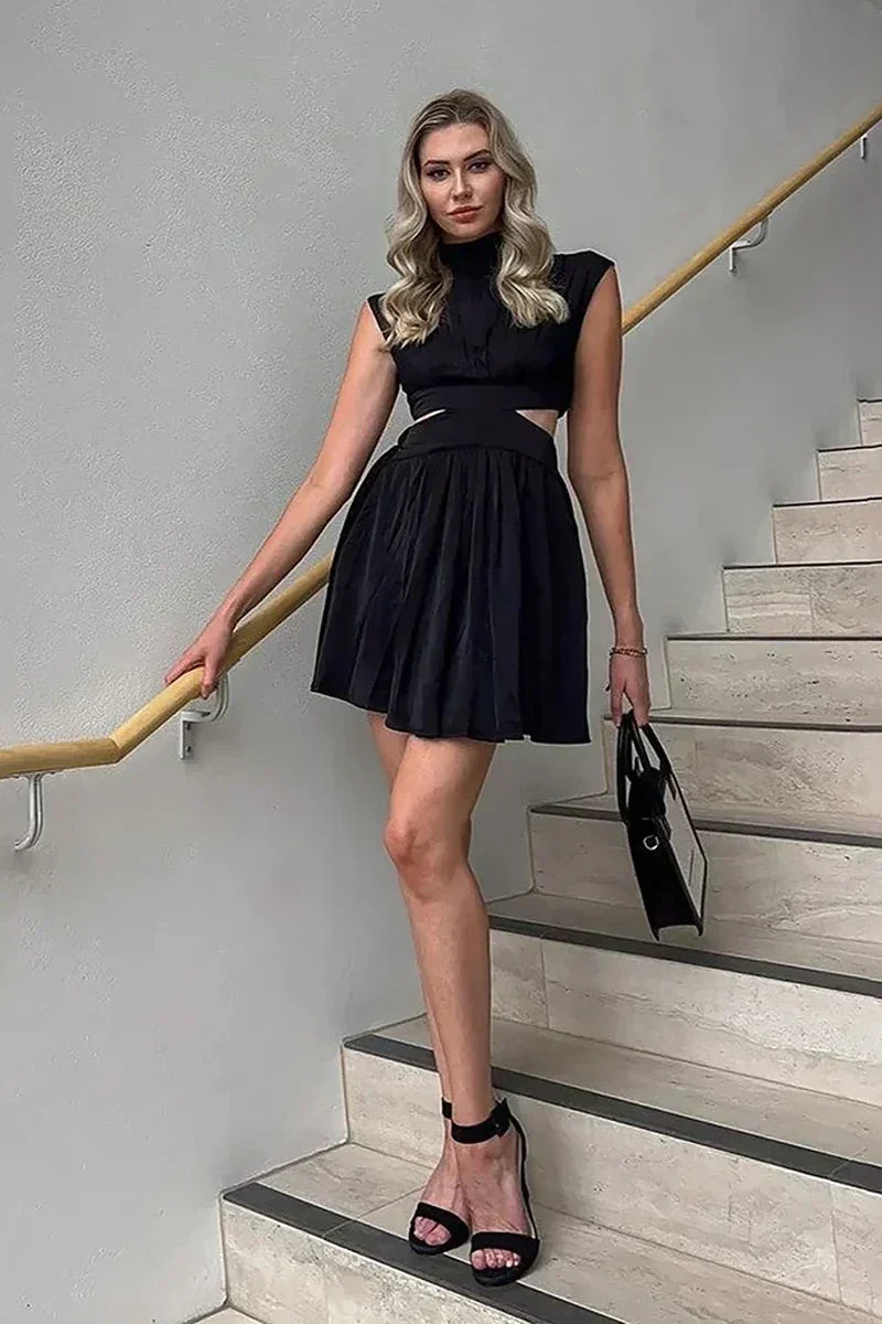 Xandra Exclusive Mini Dress Black Boutique Collection