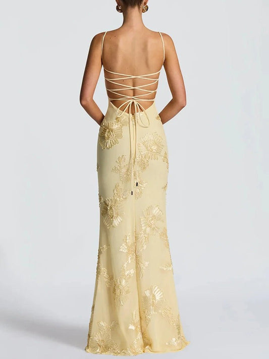 Aurelia Floral Print Maxi Dress