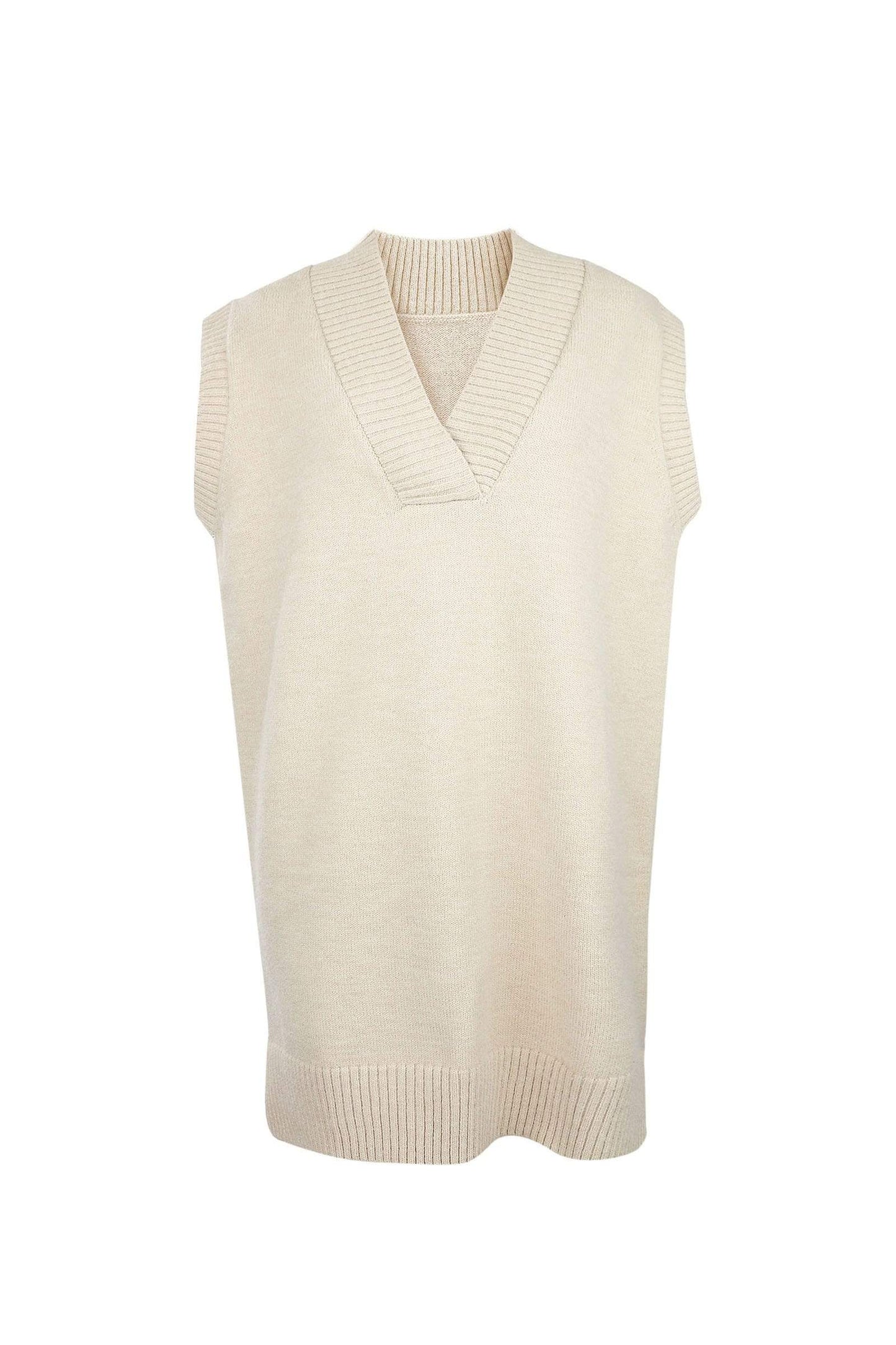 Essential Khaki Knit Vest