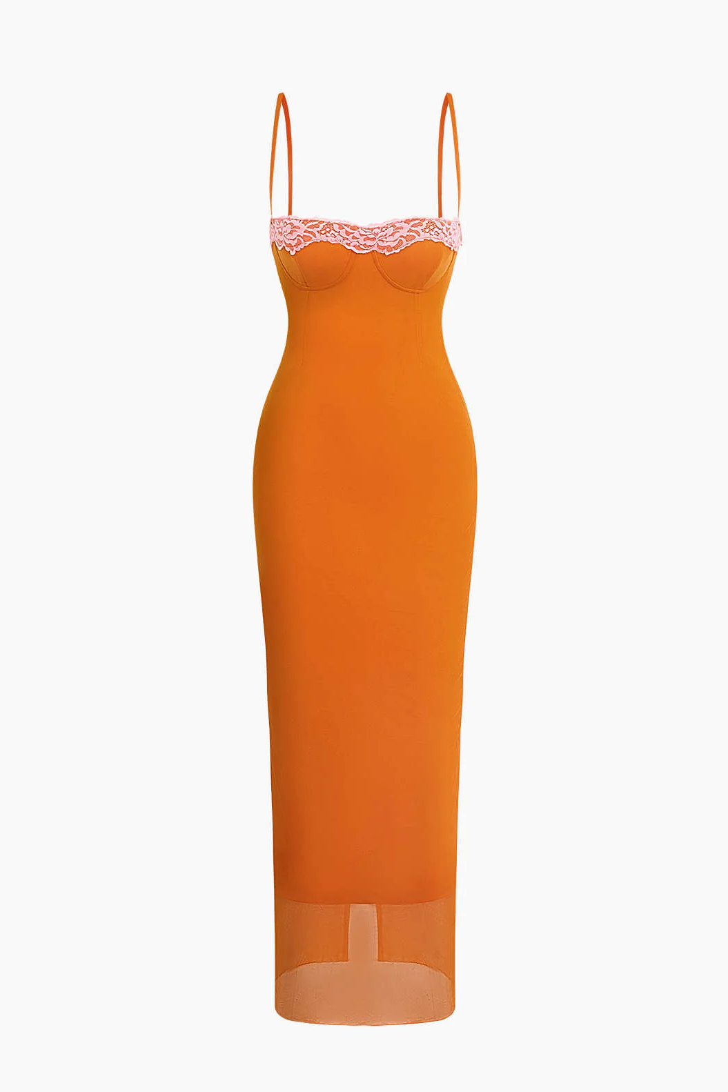 Thalassa Lace Trim Cami Midi Dress