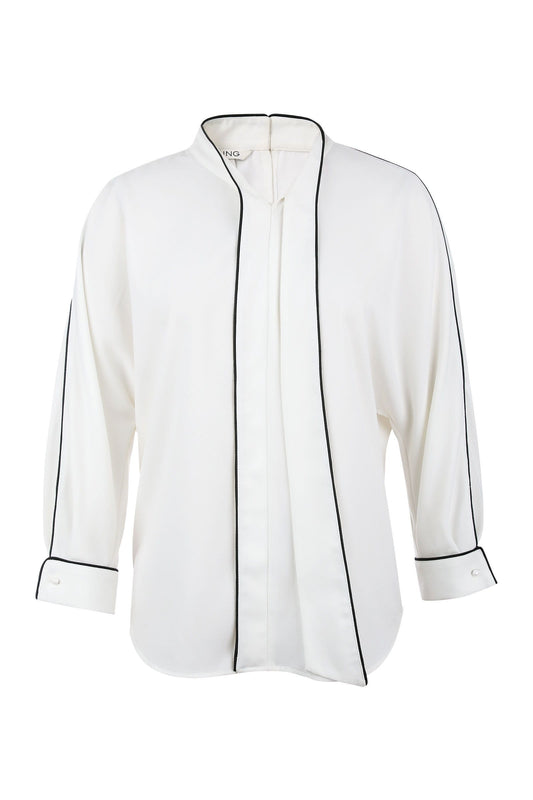 Bolt White Contrast Top
