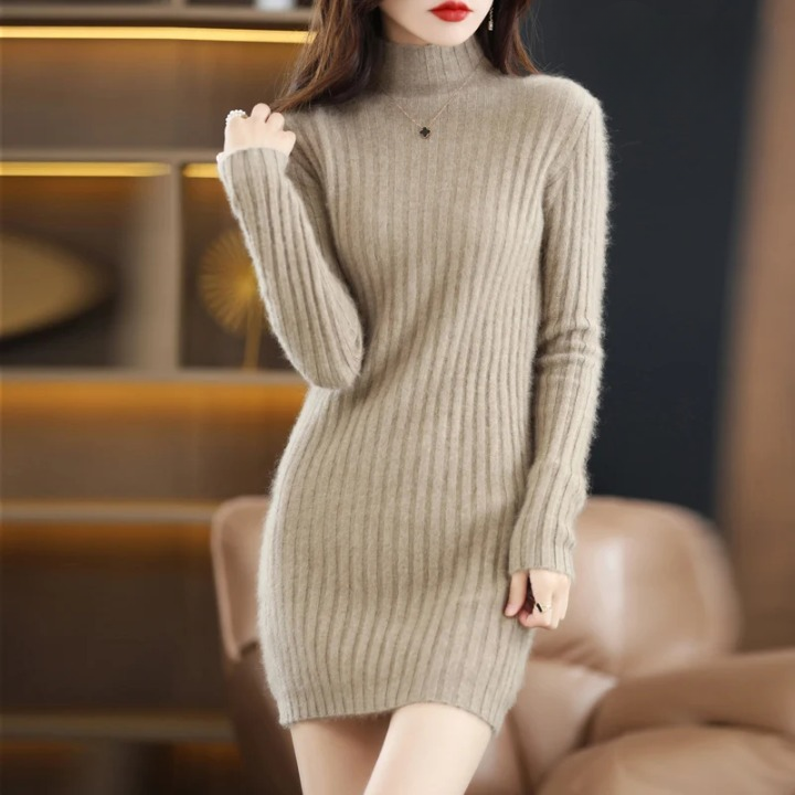 Vanesa Chic Fashionable Warm Sweater Dress for Women Premium Wardrobe Essential