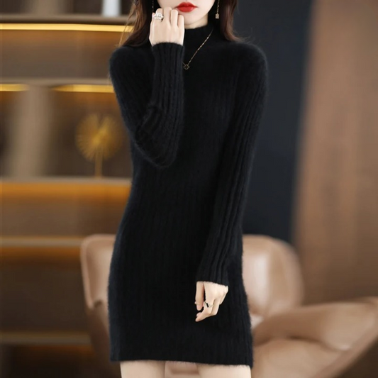 Vanesa Chic Fashionable Warm Sweater Dress for Women Premium Wardrobe Essential