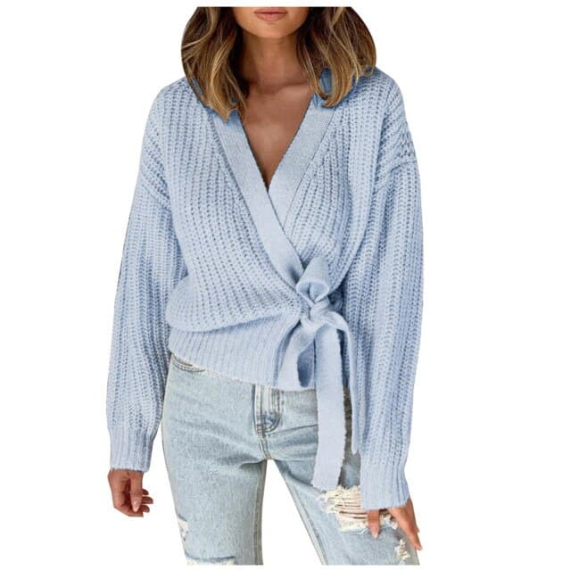 Casual Vneck Long Sleeves Sweater Pull Jumper