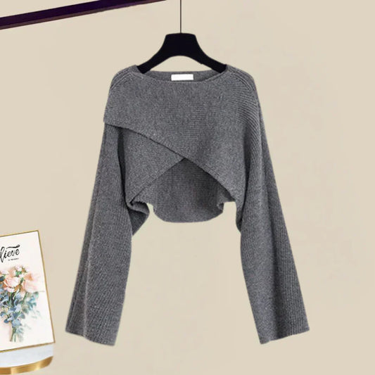 Hilda Premium Dress and Sweater Set Chic Silhouette Collection