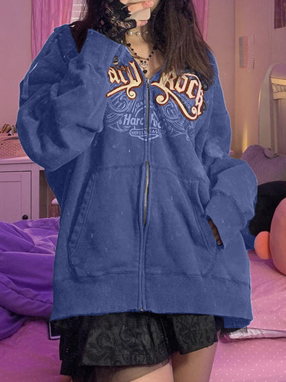 Hard Rock Graphic Zip Up Hoodie