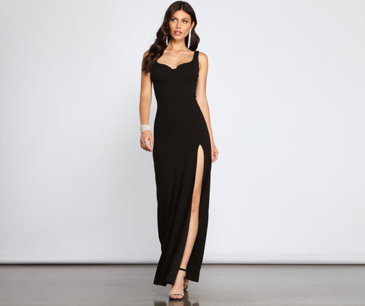Layla Sleeveless High Slit Formal Dress