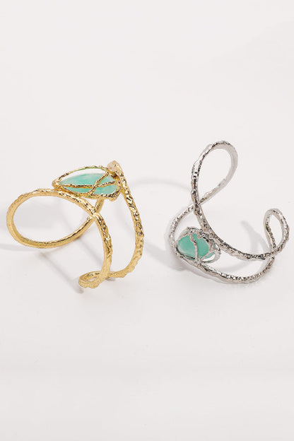 Fashionable Lava Texture Irregular Opening Bracelet