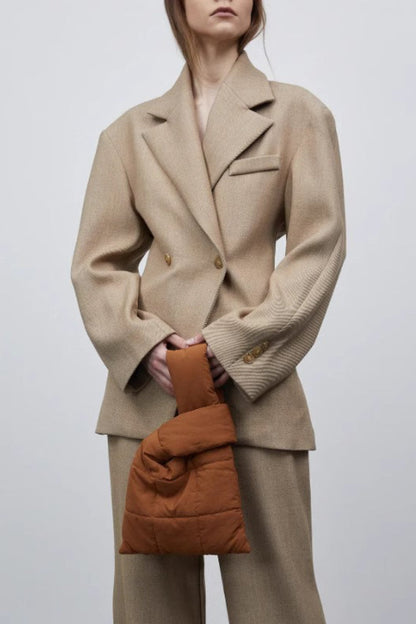 Elevated Relaxed Notch Lapel Blazer