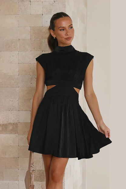 Xandra Exclusive Mini Dress Black Boutique Collection