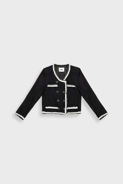 Jacey Black Double Breasted Jacket