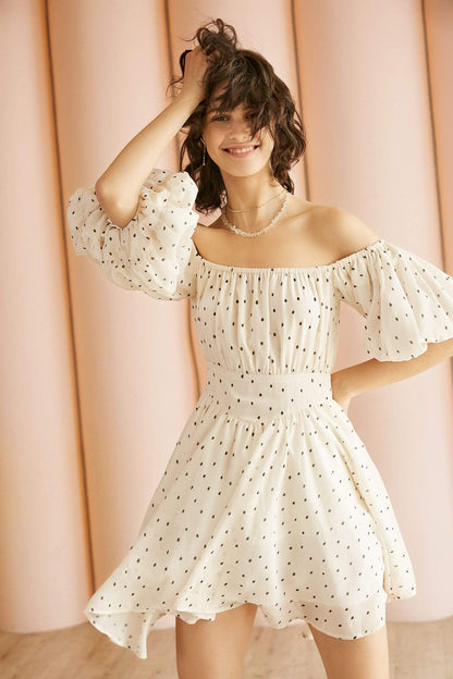 Ivory Garland Garden Dress