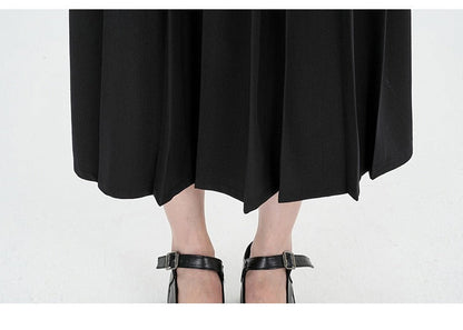 Casual Pleated Skirt