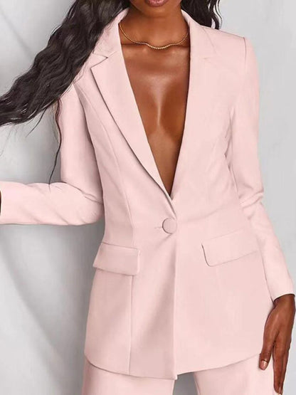 Rosalía Chic Blazer and Trousers Set for Women's Business Dress Elevated Occasion Wear
