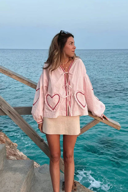 Adorably Elite Tie-Front Gingham Top - 9 Colors