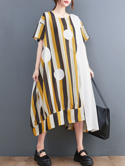 You're A Dreamer Round Neck A-line Dress