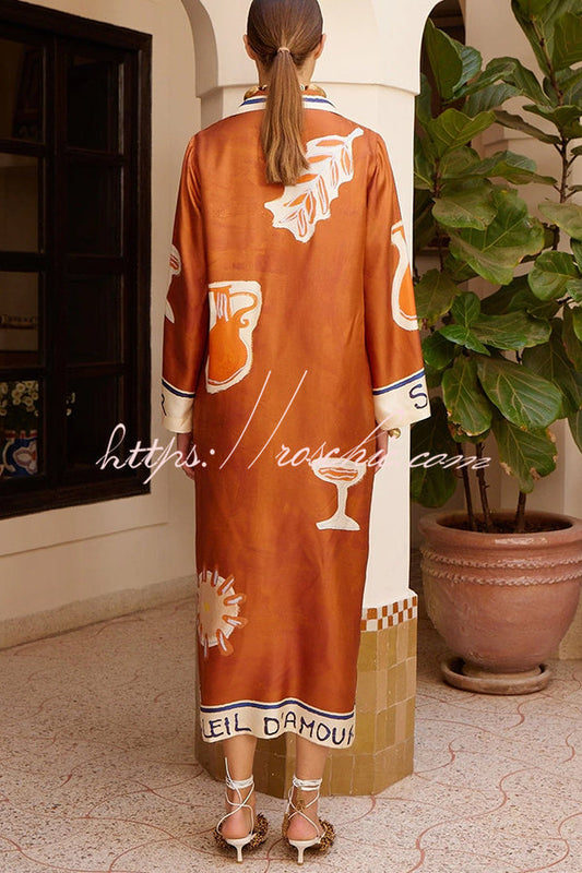 Fun Print Cardigan Dress