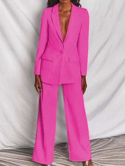 Rosalía Chic Blazer and Trousers Set for Women's Business Dress Elevated Occasion Wear