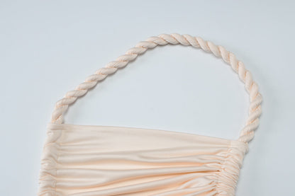 Delia Asymmetrical Dress Beige