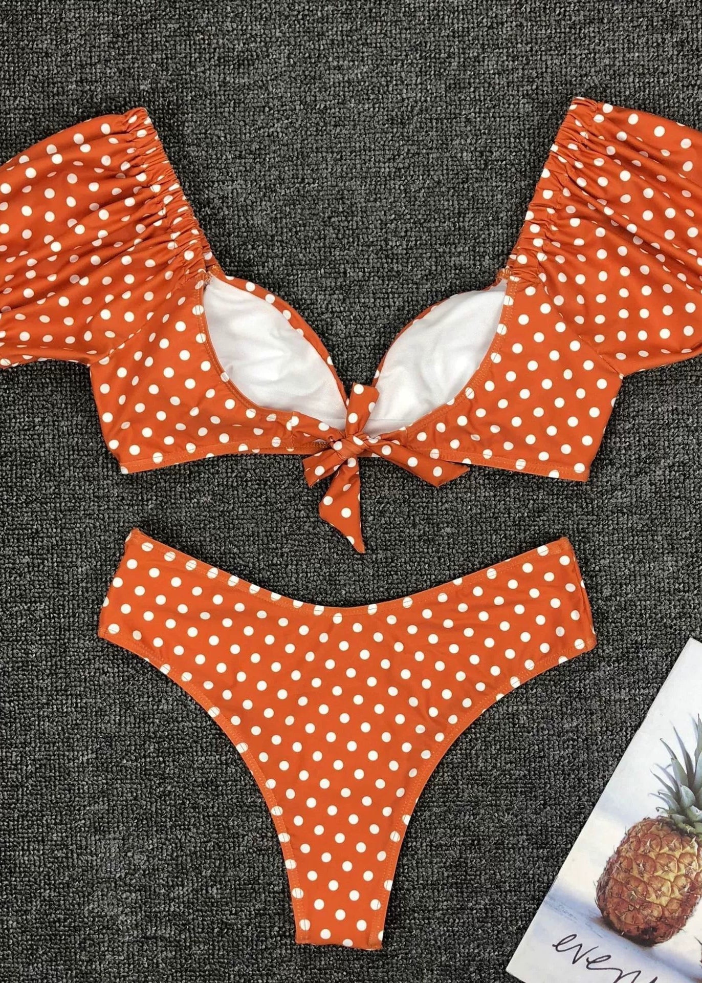 Polka-Dot-Rouge Bikini Set