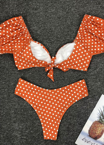 Polka-Dot-Rouge Bikini Set
