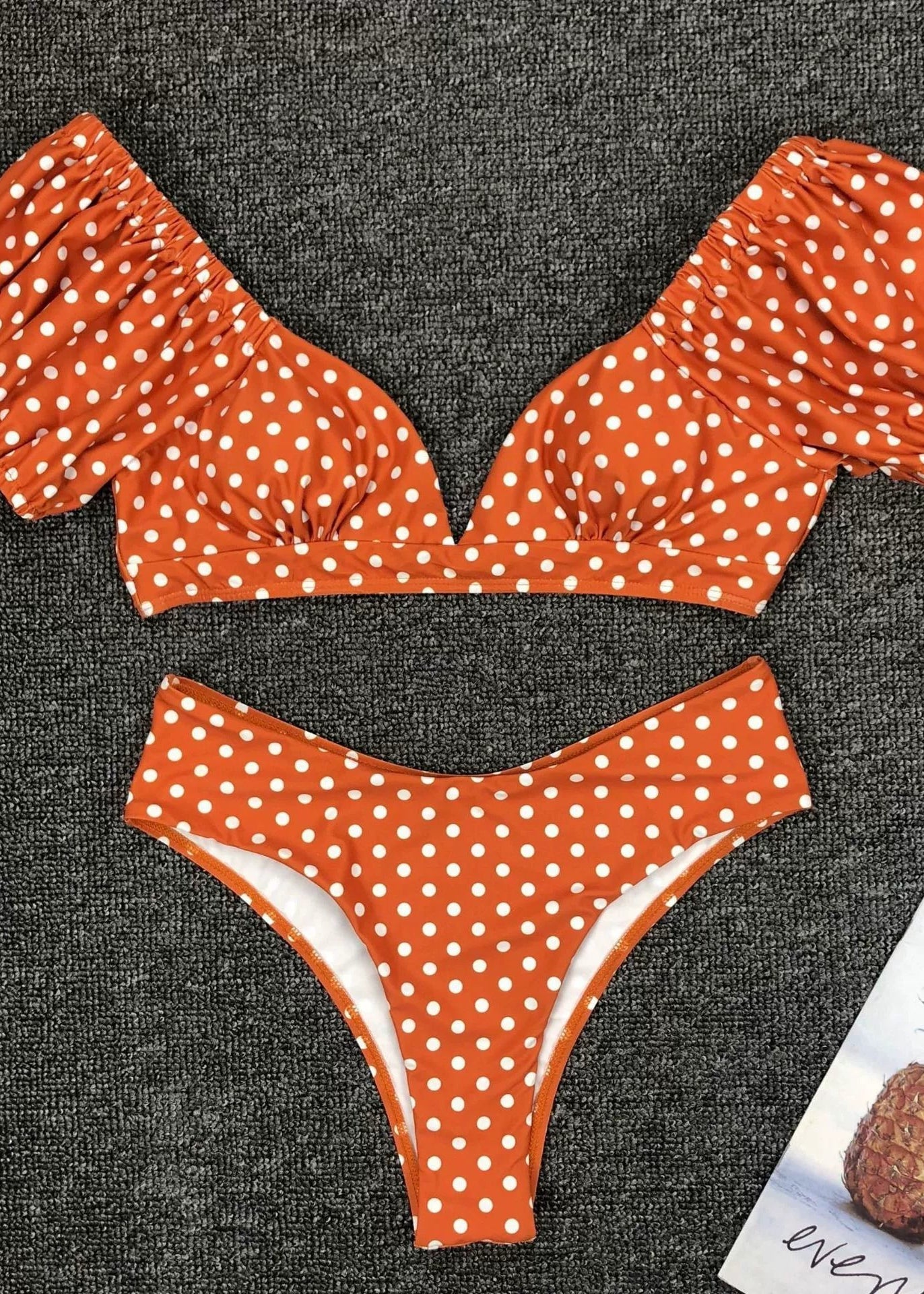 Polka-Dot-Rouge Bikini Set