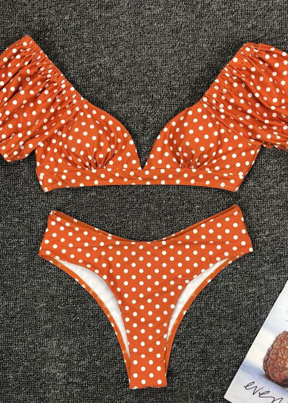 Polka-Dot-Rouge Bikini Set
