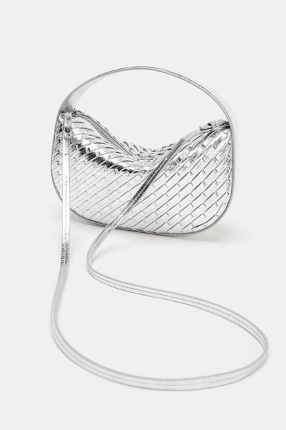 WOVEN EFFECT HANDBAG