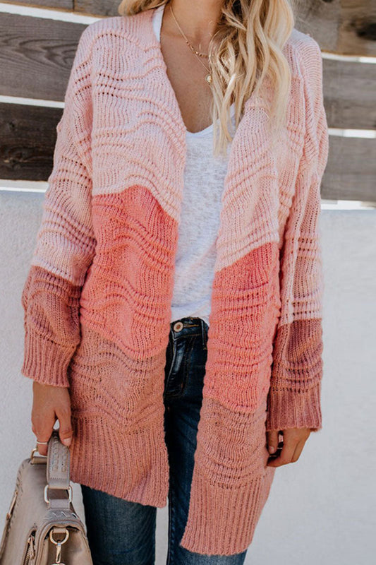 Fashion Street Patchwork V Neck Outerwear