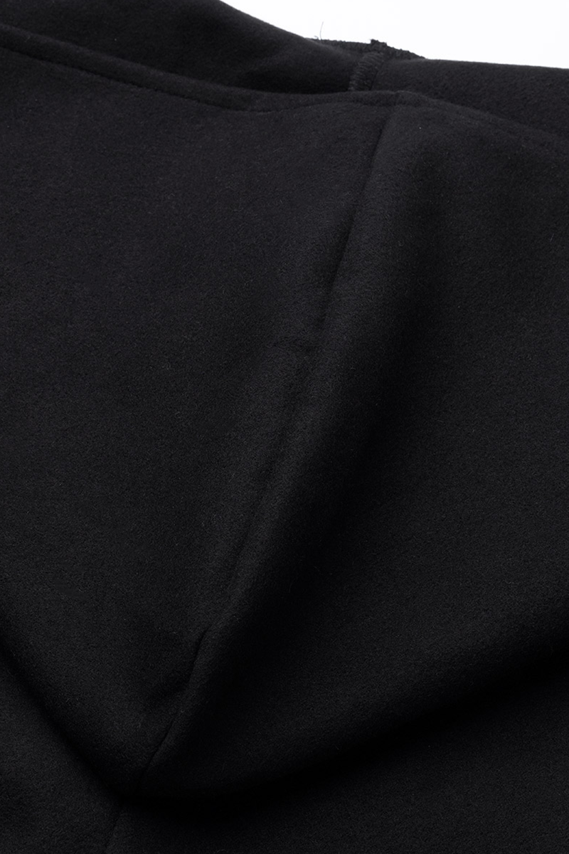 Casual Elegant Solid Patchwork Buttons Hooded Collar Outerwear(7 Colors)