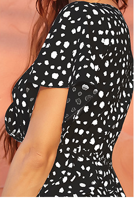 Jaleah Printed Satin Wrap Dress FINAL