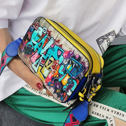 Casual Graffiti Patchwork Bags