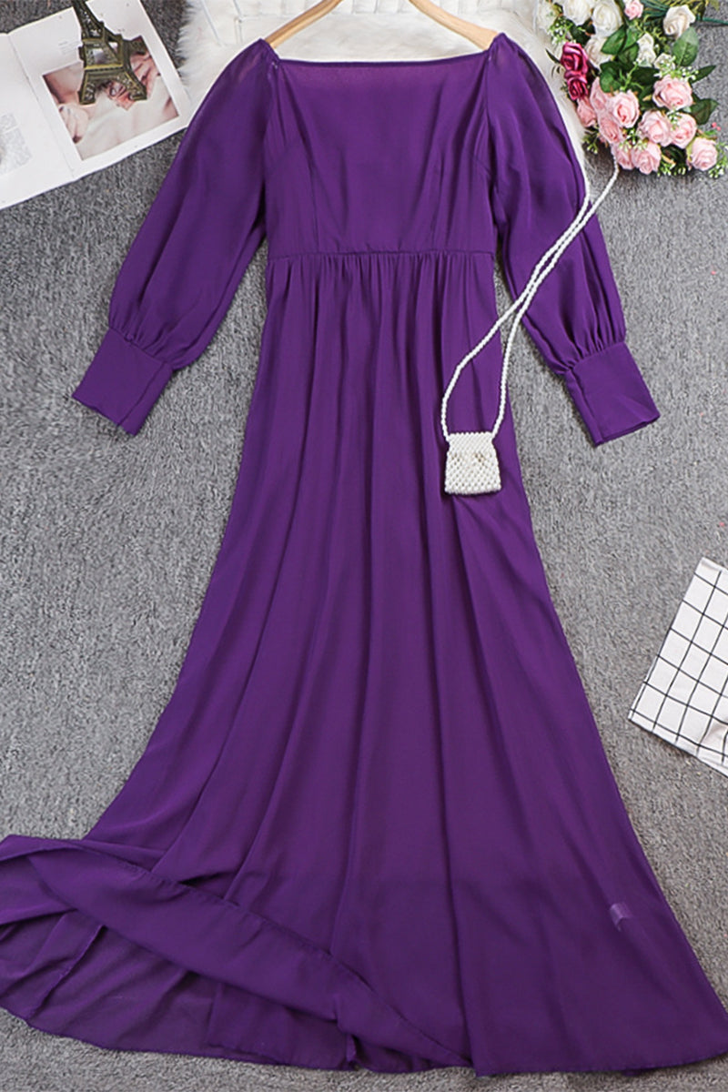 Elegant Solid Off the Shoulder Princess Dresses(4 Colors)