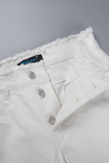 Casual Solid Ripped Patchwork Mid Waist Regular Denim Jeans (Subject To The Actual Object)(5 Colors)