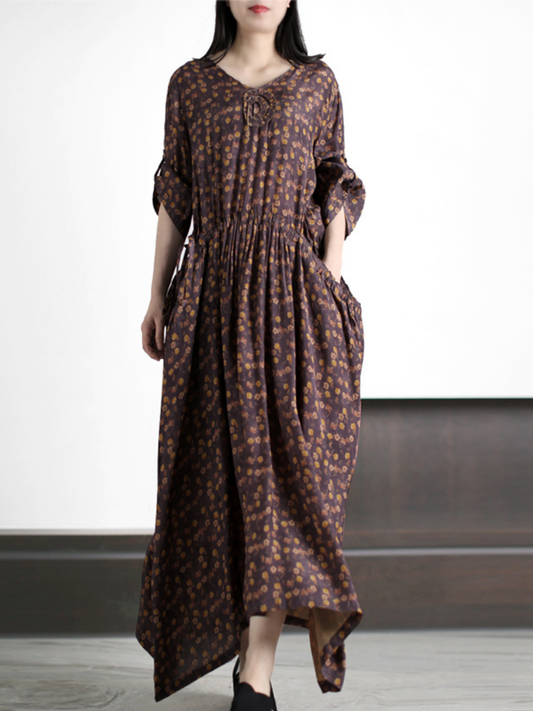 Crazy Style Loose Round Neck A-line Dress