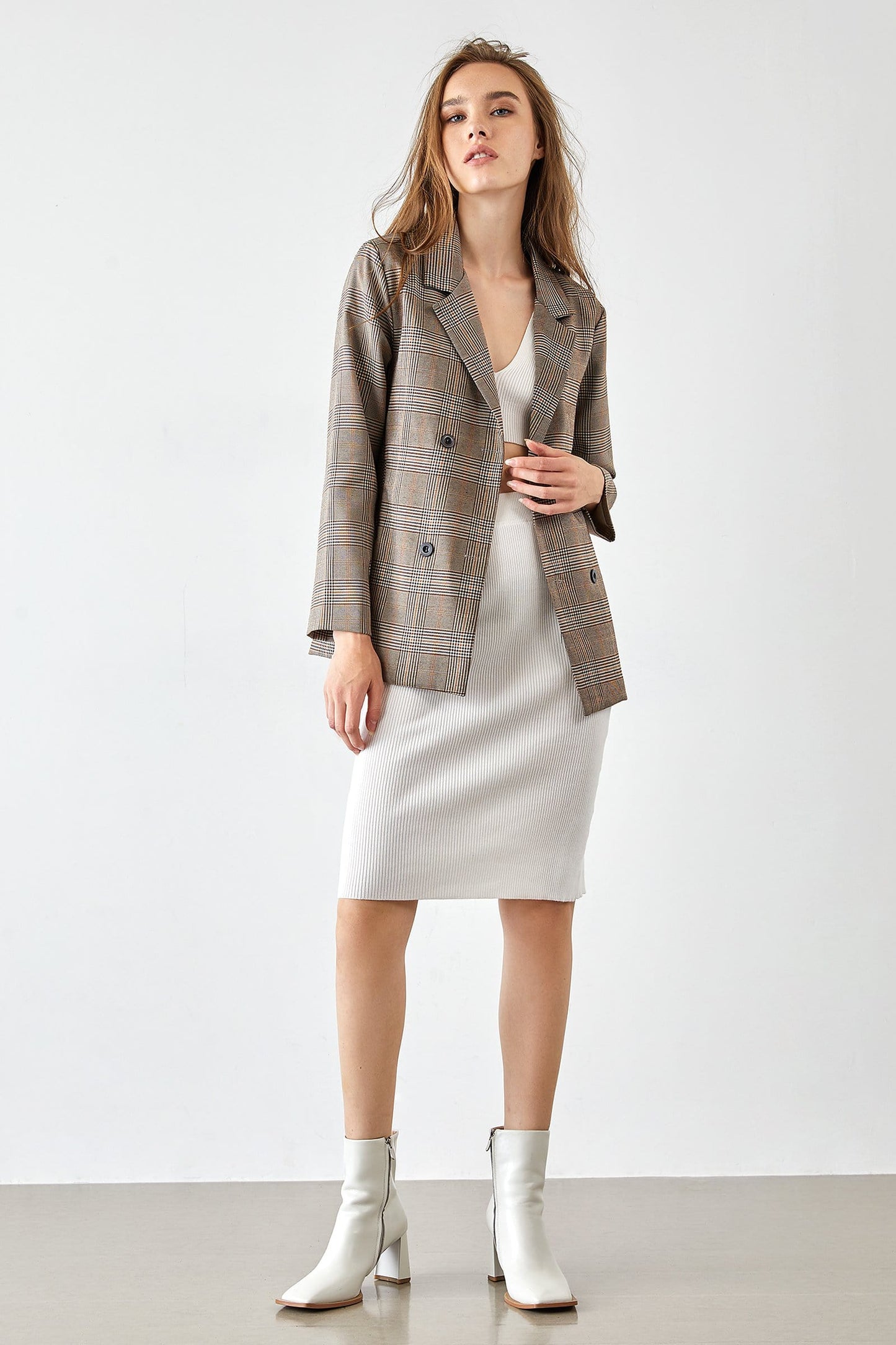 Ayesha Wheat Professional Blazer Jacket