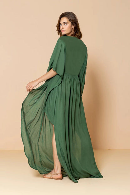 Lorelei Embroidered Kimono Cover Up Dress